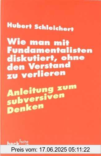 Binding : Taschenbuch, Edition : 7, Label : C.H.Beck, Publisher : C.H.Beck, medium : Taschenbuch, numberOfPages : 196, publicationDate : 2011-10-24, authors : Hubert Schleichert, languages : german, ISBN : 3406583784
