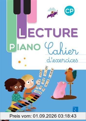Lecture piano CP : cahier d'exercices