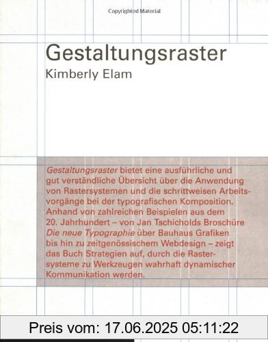 Binding : Taschenbuch, Edition : 1, Label : Princeton Architectural Press, Publisher : Princeton Architectural Press, medium : Taschenbuch, numberOfPages : 120, publicationDate : 2006-07-20, authors : Kimberley Elam, languages : english, ISBN : 1568985894