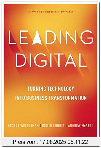 Binding : Gebundene Ausgabe, Label : Harvard Business School Press, Publisher : Harvard Business School Press, medium : Gebundene Ausgabe, numberOfPages : 292, publicationDate : 2014-10-14, authors : George Westerman, Andrew McAfee, Didier Bonnet, languages : english, ISBN : 1625272472