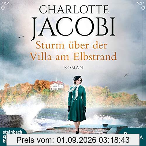 Sturm über der Villa am Elbstrand