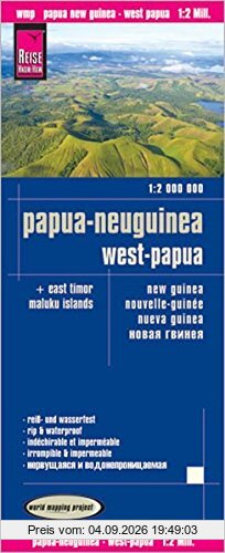 Reise Know-How Landkarte Papua-Neuguinea, Indonesien: West-Papua, Molukken (1:2.000.000): world mapping project