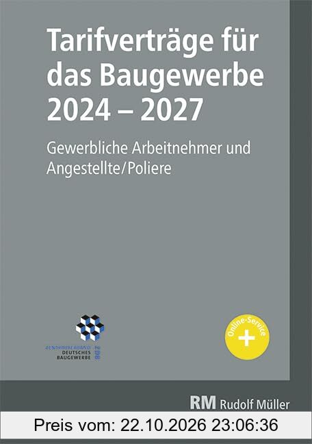 Tarifverträge für das Baugewerbe 2024-2027