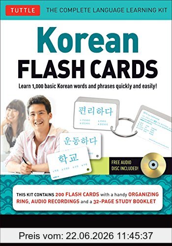 Soohee Kim Korean Flash Cards Vol.1, Learn 1, 000 Basic Korean Words And Phrases Quickly And Easily!