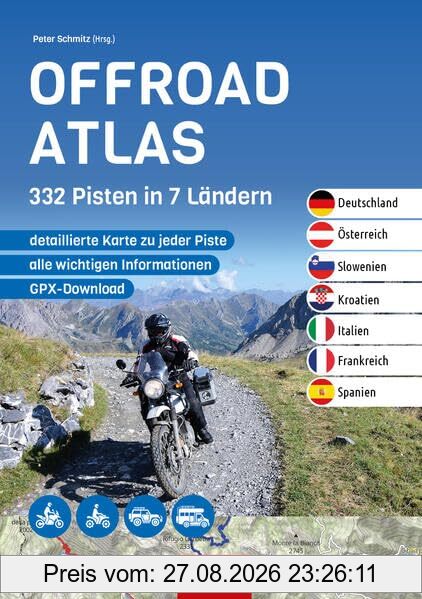 Offroad Atlas: 332 Pisten in 7 Ländern