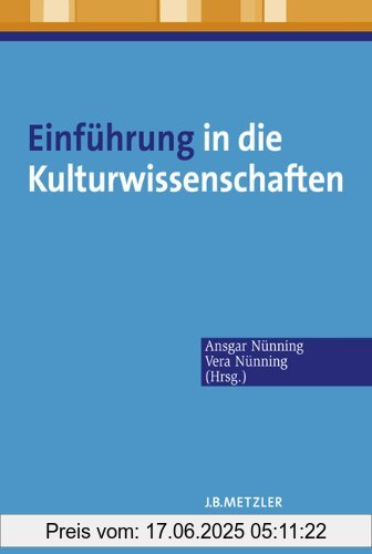 Binding : Broschiert, Label : Metzler, Publisher : Metzler, medium : Broschiert, numberOfPages : 392, publicationDate : 2008-03-07, publishers : Ansgar Nünning, Vera Nünning, languages : german, ISBN : 3476022374