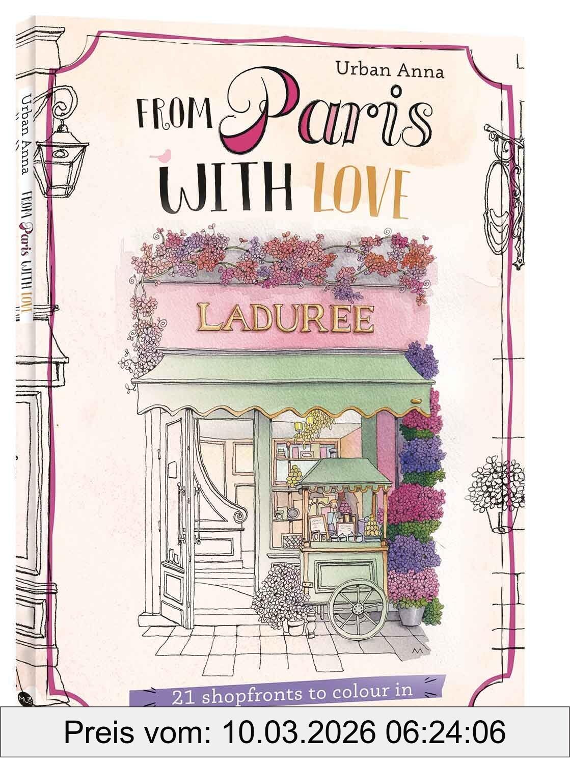 Anna Urban From Paris With Love, 21 New Shopfronts To Colour In