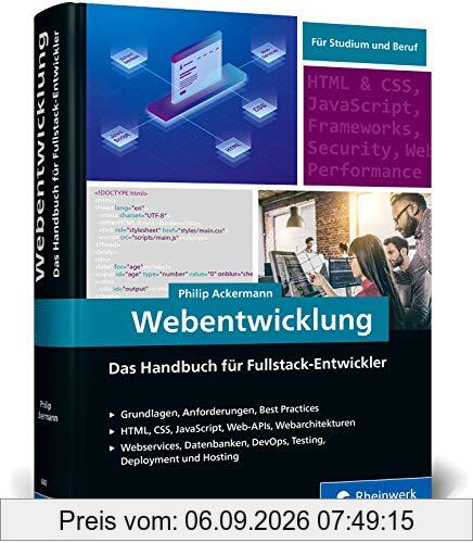 Webentwicklung: Das Handbuch für Fullstack-Entwickler. Über 600 Seiten Roadmap für die Webentwicklung