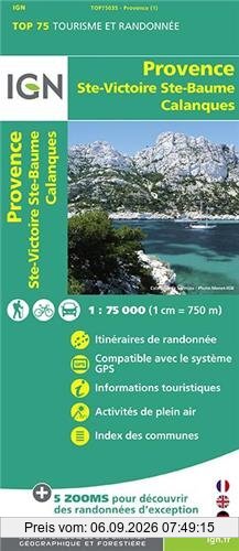 IGN 75 000 Provence Ste-Victoire Ste-Baume Calanques (Ign Map)