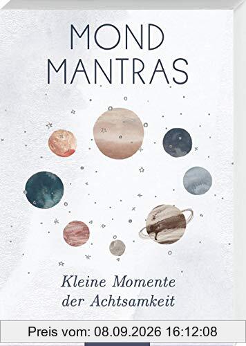 Mondmantras: Kleine Momente der Achtsamkeit - Kartenbox mit 50 Kärtchen
