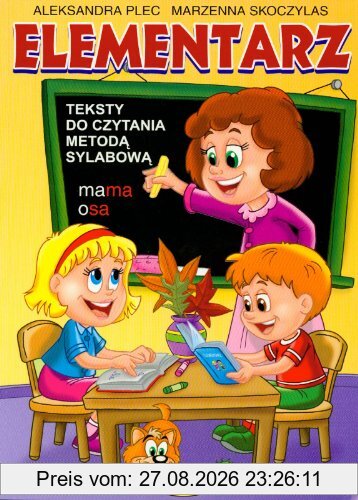 Elementarz Teksty do czytania metoda sylabowa