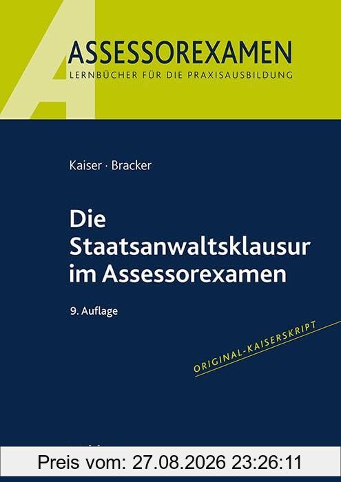 Die Staatsanwaltsklausur im Assessorexamen