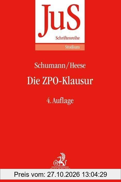 Die ZPO-Klausur: Eine Anleitung zur Lösung von Fällen aus dem Erkenntnisverfahren und der Zwangsvollstreckung. Hinweise zur Bearbeitung der …