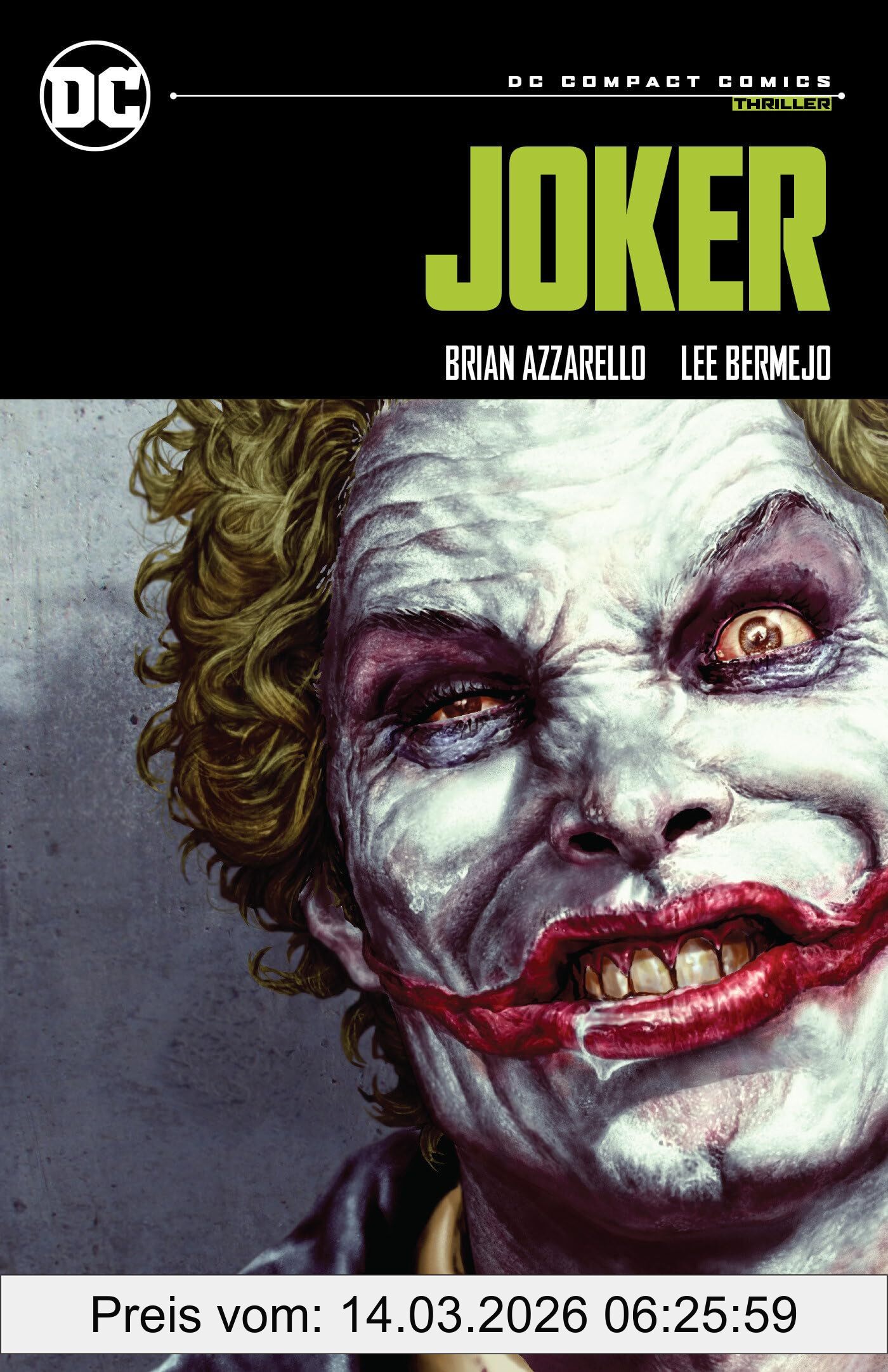 Brian Azzarello Joker, Dc Compact Comics Edition