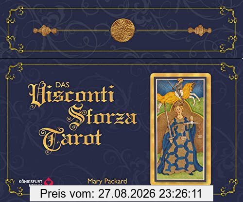 Das Visconti Sforza Tarot, m. 1 Buch, m. 78 Beilage: 78 Tarotkarten mit Buch in hochwertiger Box mit Magnetverschluss