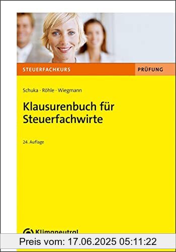 Binding : Taschenbuch, Edition : 24., aktualisierte, Label : NWB Verlag, Publisher : NWB Verlag, medium : Taschenbuch, numberOfPages : 337, publicationDate : 2023-07-10, authors : Volker Schuka, Röhle, Hans Joachim, Thomas Wiegmann, ISBN : 3482678545