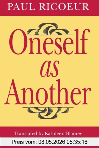 Paul Ricoeur Oneself As Another