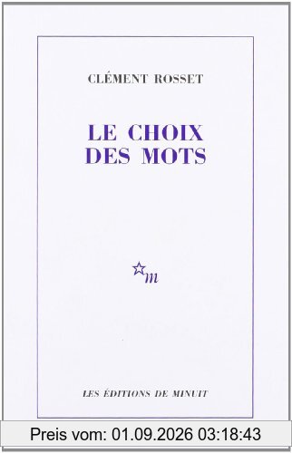 Le choix des mots. La joie et son paradoxe