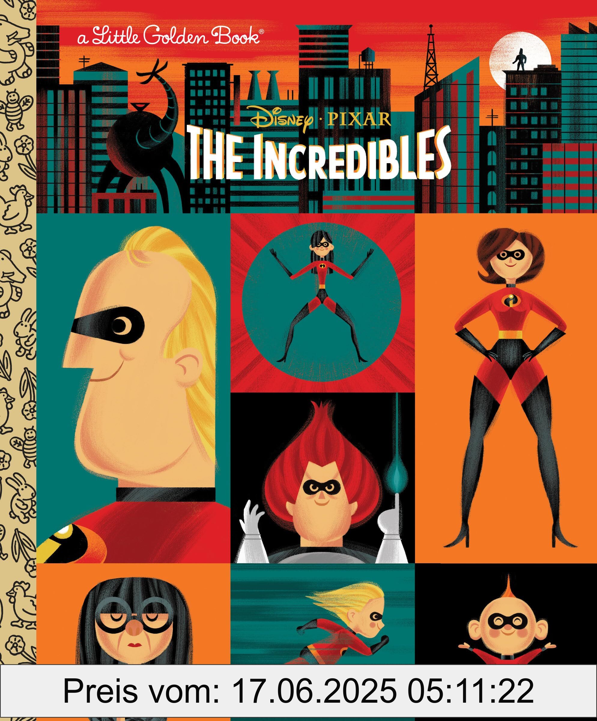 Binding : hardcover, Edition : 1, Label : The Incredibles (Little Golden Books), NumberOfItems : 1, PackageQuantity : 1, Format : picture_book, medium : hardcover, numberOfPages : 24, publicationDate : 2018-09-04, releaseDate : 2018-09-04, languages : english, ISBN : 0736438637