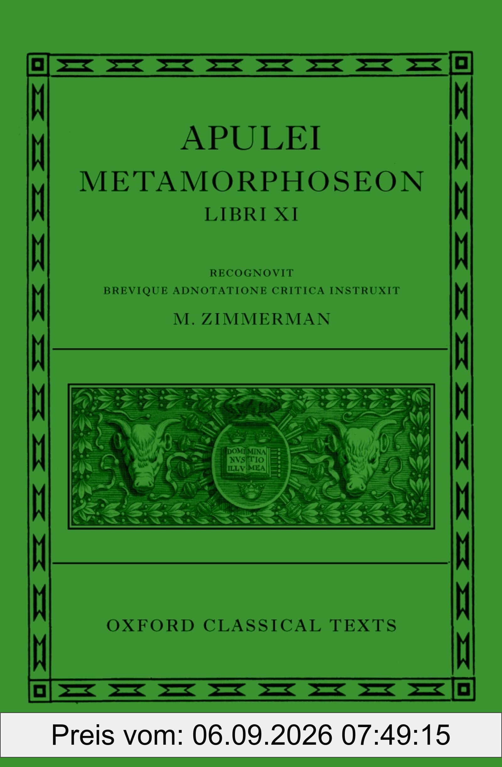 Apulei Metamorphoseon Libri XI (Oxford Classical Texts)