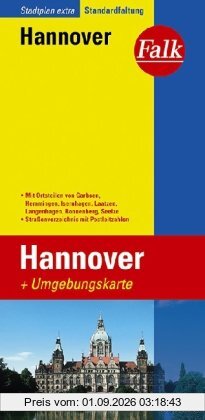 Falk Stadtplan Extra Standardfaltung Hannover