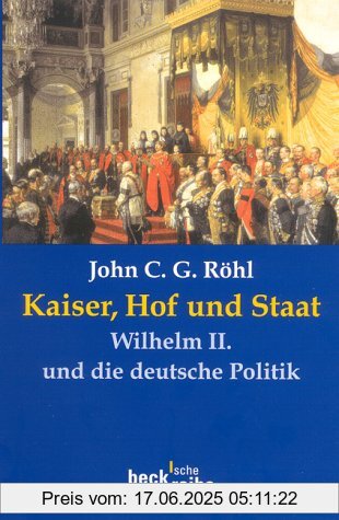 Binding : Taschenbuch, Edition : 2. Aufl., Label : C.H. Beck Verlag, Publisher : C.H. Beck Verlag, medium : Taschenbuch, numberOfPages : 296, publicationDate : 2007-01-01, authors : Röhl, John C. G., languages : german, ISBN : 3406494056