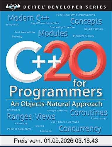 C++20 for Programmers: An Objects-natural Approach (Deitel Developer)