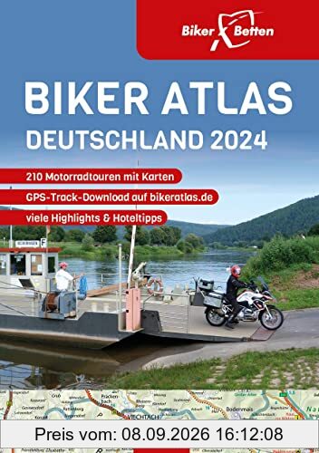 Biker Atlas DEUTSCHLAND 2024: 210 Motorradtouren