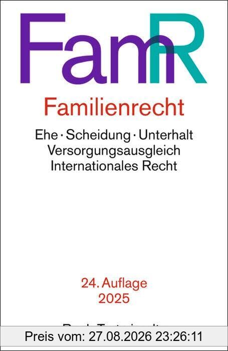 Familienrecht: Ehe, Scheidung, Unterhalt, Versorgungsausgleich, Internationales Recht (Beck-Texte im dtv)