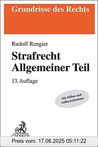 Binding : Taschenbuch, Edition : 13., Label : C.H.Beck, Publisher : C.H.Beck, medium : Taschenbuch, numberOfPages : 650, publicationDate : 2021-09-26, authors : Rudolf Rengier, ISBN : 3406771238