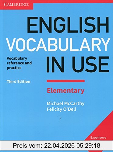 Michael McCarthy English Vocabulary In Use Elementary Book With Answers, Vocabulary Reference And Practice