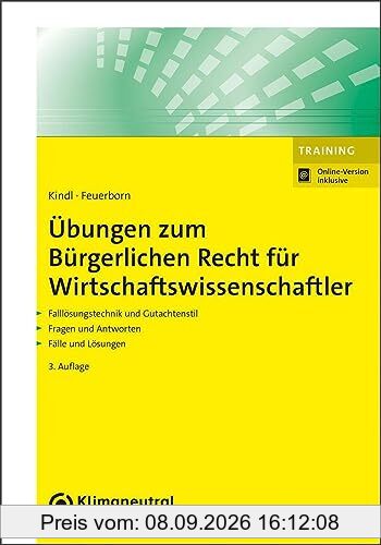 Übungen zum Bürgerlichen Recht für Wirtschaftswissenschaftler (NWB Studium Betriebswirtschaft)