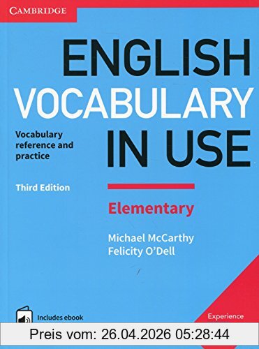 Michael McCarthy English Vocabulary In Use Elementary Book With Answers And Enhanced EBook 3rd Edition
