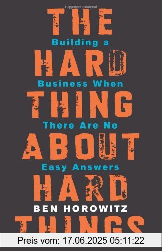 Binding : Gebundene Ausgabe, Label : HarperBusiness, Publisher : HarperBusiness, medium : Gebundene Ausgabe, numberOfPages : 304, publicationDate : 2014-03-04, releaseDate : 2014-03-04, authors : Ben Horowitz, languages : english, ISBN : 0062273205