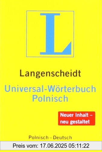 Binding : Taschenbuch, Label : Langenscheidt, Publisher : Langenscheidt, medium : Taschenbuch, numberOfPages : 512, publicationDate : 2010-09-06, releaseDate : 2010-09-06, publishers : Langenscheidt, Redaktion von, languages : polish, german, ISBN : 3468182635