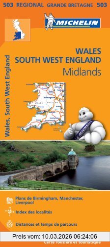 Michelin 503 Wales, South West England, Midlands