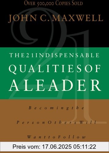 Binding : Taschenbuch, Edition : Int, Label : Thomas Nelson Publishing, Publisher : Thomas Nelson Publishing, NumberOfItems : 1, PackageQuantity : 1, medium : Taschenbuch, numberOfPages : 176, publicationDate : 2012-04-06, authors : John Maxwell, languages : english, ISBN : 0785267964