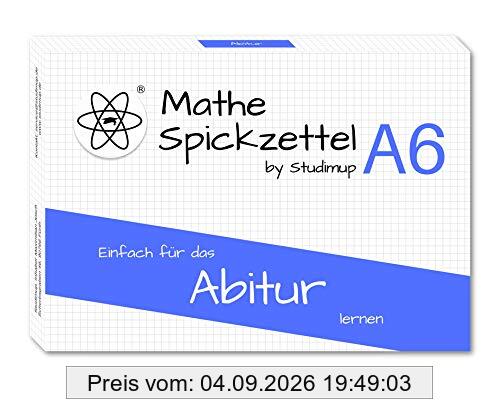 Mathe Spickzettel A6: Abitur