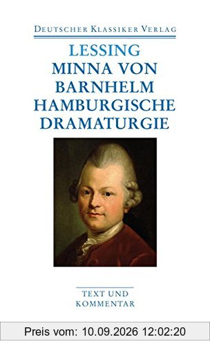 Minna von Barnhelm / Hamburgische Dramaturgie (Deutscher Klassiker Verlag im Taschenbuch)