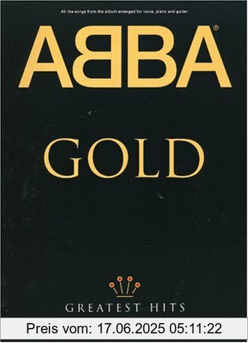Brand : Music Sales, Binding : Musiknoten, Label : Music Sales, Publisher : Music Sales, NumberOfItems : 1, PackageQuantity : 1, Feature : Die größten ABBA-Hits in einer Ausgabe! Mit den kompletten Arrangements für Klavier, Gesang und Gitarre plus Text., medium : Musiknoten, numberOfPages : 96, publicationDate : 1992-08-20, languages : english, ISBN : 0711932786