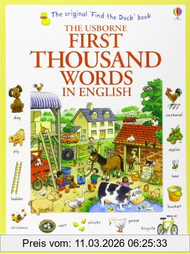 Heather Amery First Thousand Words In English (Usborne First Thousand Words)