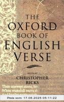 Binding : Gebundene Ausgabe, Label : Oxford University Press, Publisher : Oxford University Press, NumberOfItems : 1, medium : Gebundene Ausgabe, numberOfPages : 742, publicationDate : 1999-10-07, authors : Christopher Ricks, languages : english, ISBN : 0192141821