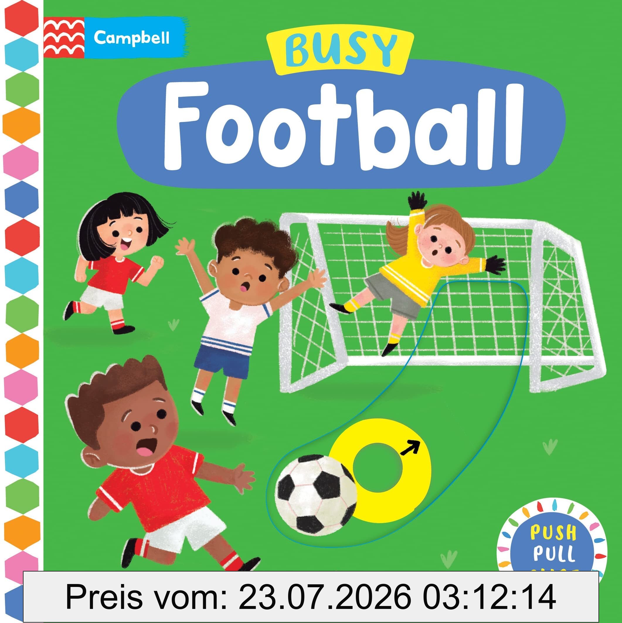 Campbell Books Busy Football, A Push, Pull, Slide Book (Campbell Busy Books, 57)