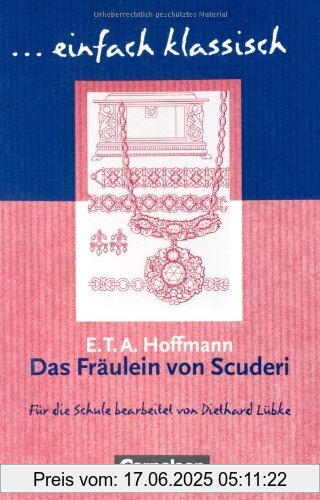 Binding : Taschenbuch, Label : Cornelsen Verlag, Publisher : Cornelsen Verlag, medium : Taschenbuch, numberOfPages : 96, publicationDate : 2005-12-01, authors : Hoffmann, E. T. A., publishers : Diethard Lübke, languages : german, ISBN : 3464609499