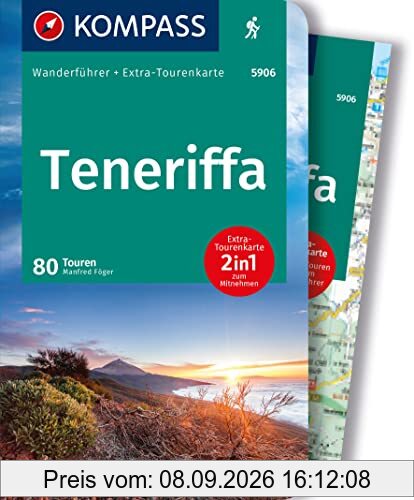 KOMPASS Wanderführer Teneriffa, 80 Touren: mit Extra-Tourenkarte, GPX-Daten zum Download