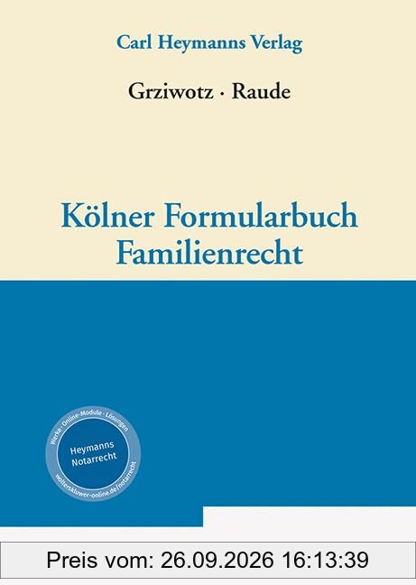 Kölner Formularbuch Familienrecht