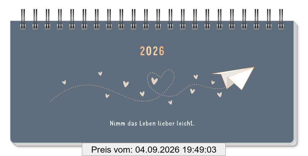Wochenplaner 2026 Nimm das Leben lieber leicht.: Premium-Wochenplaner mit Kalendarium