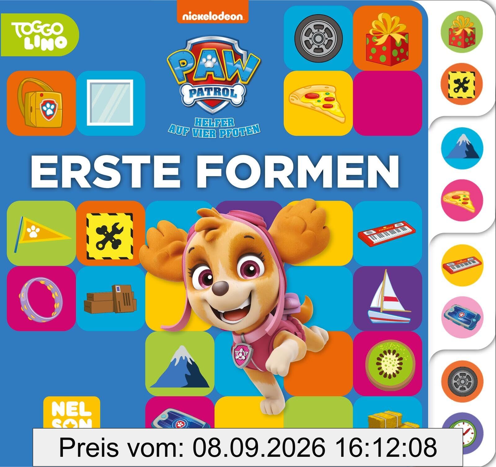 PAW Patrol Lernbuch: Erste Formen: Pappbilderbuch mit buntem Register | Mit buntem Register für Kinder ab 3 Jahren