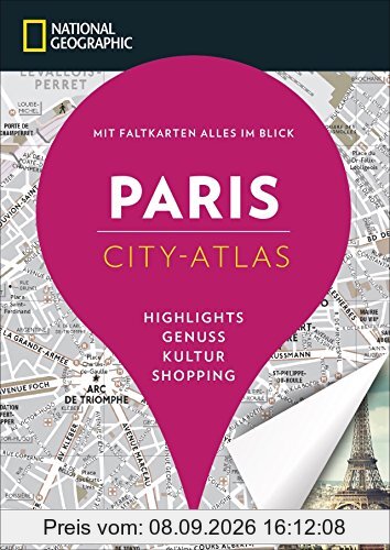 Paris erkunden mit handlichen Karten: Paris Reiseführer für die schnelle Orientierung mit Highlights und Insider-Tipps.Paris entdecken mit dem National Geographic Reiseführer Paris.