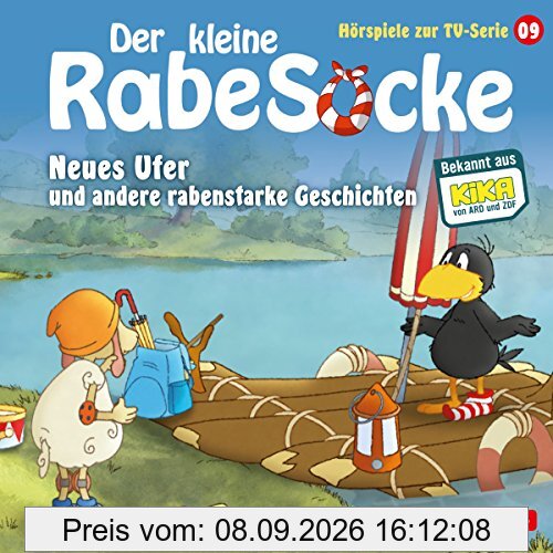 Der kleine Rabe Socke - Neues Ufer und andere rabenstarke Geschichten: 1 CD (Hörspiele zur TV Serie, Band 9)